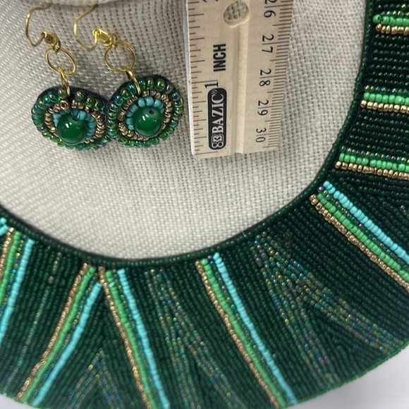 Green Necklace Set New - Picture 5 of 9